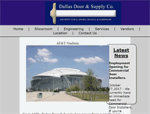 Tablet Screenshot of dallasdoor.com
